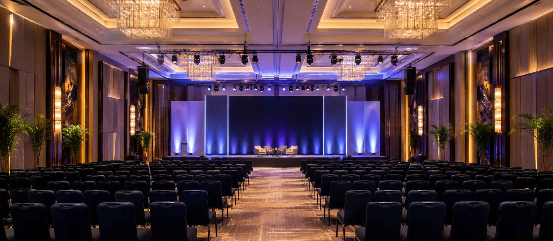 Salle de conférence illustrant les rencontres professionnelles de l’immobilier